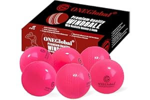 ONEGlobal Balles de cricket souples de qualité supérieure | Balles de cricket durables et douces avec véritable rebond et swing | Idéal pour l'entraînement en extérieur et en intérieur, le coaching et