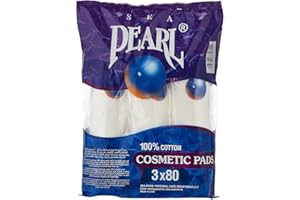 Sea Pearl Cotton Make Up Cosmetics Pads (Pack Of 3 X 80)