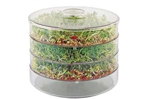 DECOCRAFT THREE LEVELS SEED SPROUTER GERMINATOR FOR BEANS & SEEDS/Healthy, Organic Sprouts