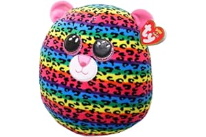 TY- Squish a boos-Coussin Dotty Le léopard 40cm, TY39186, Multicolore