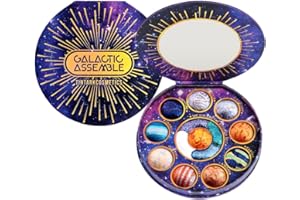 TINTARK Palette Ombretti 14 Colori Glitter Shimmer Metallic Occhi Ombretto Altamente Pigmentato Galaxy Eye Make up Blu Trucchi Palettes (Galactic Assemble)