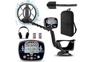 RUVVDR Detecteur de Metaux pour Adultes Débutant et Enfants，Détecteur de Métaux Professionnel,5 Modes, Écran LCD Couleur, Bobine Étanche IP68, Sensibilité & Longeur Réglable