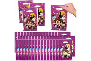 50 Pezzi Sacchetti Regalo,Sacchetto per Caramella,Sacchettini Compleanno Bambini,Sacchetti per Feste,Compleanni Bambini,Feste a Tem,Decorazione per Feste,25 x 16 cm