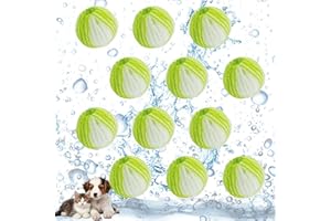 MPXEAVG 12 Pcs Bolas Quita Pelos Mascota, Bolas Atrapa Pelos Lavadora, Atrapa Pelos Lavadora, Bolas Atrapa Pelos para Lavadora, Recoge Pelusas Lavadora Reutilizable, para Quitar Pelusas de Mascotas (Verde)
