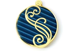 WICKED Niebieska przypinka z logo Shiz, Jeden rozmiar, Cynk, Bez kamieni szlachetnych