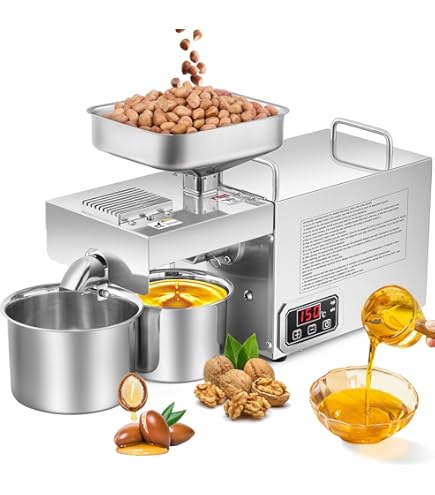 Prensa De Olivas Máquina Prensa Aceite Eléctrica 1100W