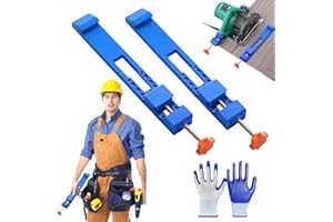 pulunto Adjustable Cutting Machine Base Guide, Electric Circular Saw Milling Positioning Clamp, Precision Wood Cutting Guide, Circular Saw Milling Clamps, Cutting Machine Panel Positioning Tool