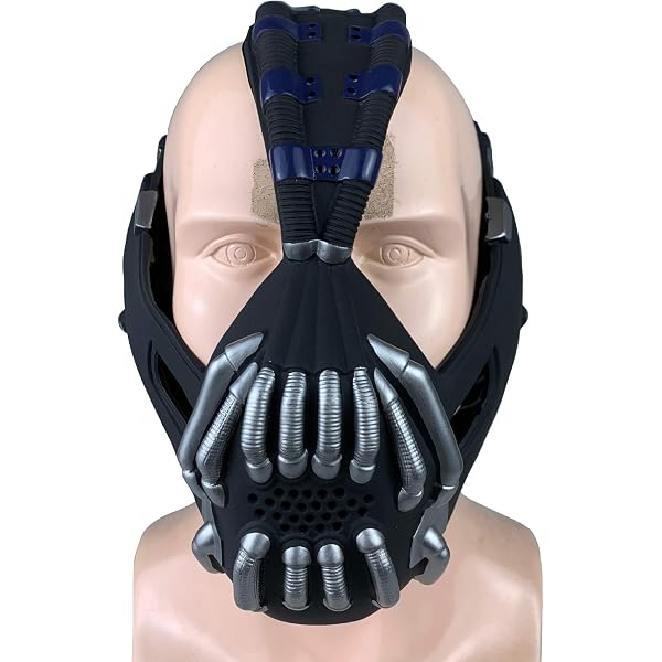 Masque Batman Dark Knight - Plastique Noir - Taille Unique Adulte/enfant - Élastique Réglable - Pour Cosplay, Halloween, Fêtes