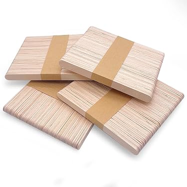 Bastoncini In Legno Colorato Per Bricolage – 114x10x2 Mm – Pigmenti Atossici, Lavoretti DIY Per Bambini E Scuola