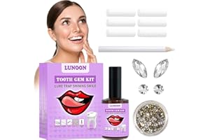 LYJOW Kit Gemme per Denti Fai Da Te - Brillantini Denti Con Colla, Tooth Gems