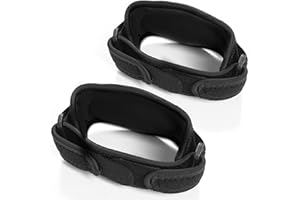 Antlet Coderas para Epicondilitis - Coderas para Tendinitis - 2 Unidades - Banda Epicondilitis para el Codo - Cintas para Codo de Tenista - Sirven en Cualquier Deporte (Negro)