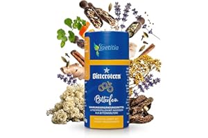 ‎LAETITIA Laetitia Original Bitterstern Lutschpastillen Bitterfein: Bitterstoffe aus 17 natürlichen Kräutern in bester Qualität mit feiner Orangennote zum Lutschen, Alternative zu Bittertropfen, vegan, 90g