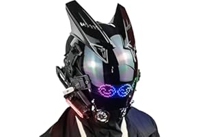 Marikito Cyberpunk - Casco futurista de ciencia ficción, máscara gótica, disfraz de cosplay, adecuado para fiestas de adultos