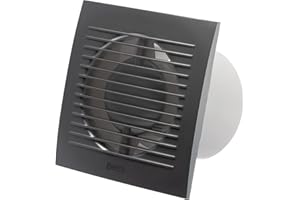 Steinberg14 Wentylator łazienkowy Ø 100 mm z dobiegiem / timerem – srebrny wentylator