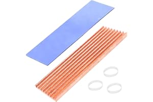 Haojiaho M.2 2280 SSD Heatsink Copper, 70x21x2mm Laptop NVMe M.2 Heatsink with Silicone Thermal Pad for 2280 M2 SSD Laptop