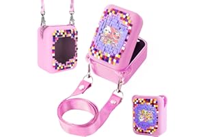 Qoosea Bitzee Elektroniczne silikonowe etui ochronne ze smyczą Zmywalne i wodoodporne silikonowe etui do Bitzee (różowe)