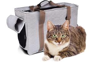 PETCUTE Bolsa de Transporte para Mascotas Transportín para Perros Portador de Mascotas Bolsa de Transporte para Gato Perros en avión