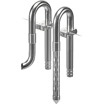 USCAPE Loop Pipe Set – Filtereinlauf & -auslauf Aus Glas, 17 Mm Für 16/22 Mm Schlauch, Sanfte Strömung Für Aquarium