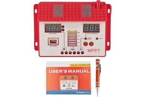 AMONIDA MPPT-Solarladeregler, Intelligenter Solarladeregler-Regler MPPT-Lade-LED-Anzeige USB-Ausgang 12V/24V (A(40A)), AMONIDA3r0uv4mn1g-11