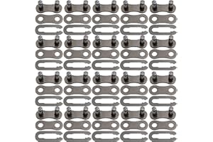 AYWFEY 20 Pairs Bicycle Missing Link, 6/7/8/9/10/11/12 Speed Chain, Bicycle Bike Metal Chain Master Link Connectors Repair Parts, for Bycicles, Mini Bikes, Mountain Bikes, BMX Bikes, Motorcycles