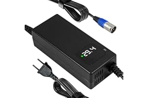 YANGZIDIANYUAN Cargador batería 24V, para batería de Iones de Litio de 29,4V Silla de Ruedas eléctrica Patinete eléctrico Bicicleta eléctrica Certificación de Seguridad CE Conector XLR 18mm