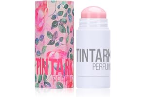 TINTARK Profumo Solido, Mini Profumi Donna, Eau de Parfum con Pepe Rosa con ambrato con Note di Rose e Lampone, Formato da Viaggio, Naturali, Lunga Durata (11 PARADISE OF ROSE)