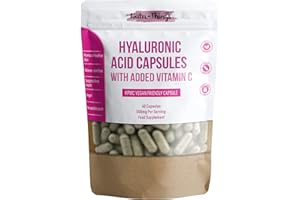 NUTRI-THINGS Hyaluronic Acid Capsules with Added Vitamin C | Hyaluronic Acid Tablets which Supplements a Healthy Lifestyle