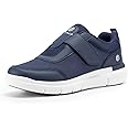 FitVille Mens Extra Wide Fit Diabetic Shoes with Adjustable Strap Breathable Walking Shoes for Swollen Feet - EasyTop StrapEase V4