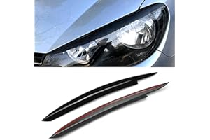 AUSMILA 1 Paar Frontscheinwerfer Augenlid Augenbrauen Trim für VW Golf VI MK6 2008-2013