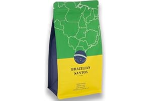 SCOTT&CO. Brazilian Santos Coffee Beans. Light Roast Whole Coffee Beans, Single Origin. 500g