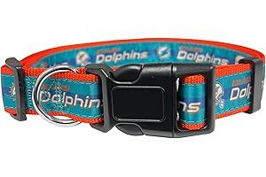 Pets First NFL Miami Dolphins Hundehalsband, lizenziert, extra groß, strapazierfähig, robust und langlebig, erhältlich in 31 Fußballmannschaften und 4 Größen