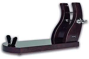 Arcos Accessoires - Support Jambon - Ferronneries Métalliques 500x280x180 mm - Bois de Bambou Laqué Couleur Acajou Couleur Brun