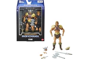 Masters of the Universe Masterverse New Eternia Viking He-Man Action Figure with Accessories, 7-inch MOTU Gift for Fans 6+ and Collectors