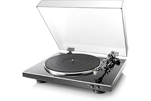 Denon DP-300F Tourne-Disque Automatique avec Pré-Amplificateur Phono RIAA, Entraînement par Courroie - Noir