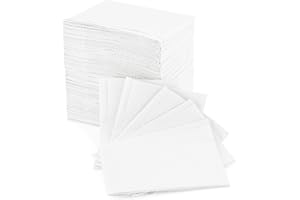 Annhua 125 PCS Dental Bibs Disposable Dentist Bib, Tattoo Bib Waterproof Patient Bibs White for Tattoos, Clinics, and Feeding - 13" ×18"