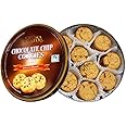Danish Chocolate Chip Cookies - 454g Reusable Tin - Perfect for Gifting - Enjoy with Tea, Coffee, Hot Chocolate & Milk - Ideal for Christmas, Birthdays & More