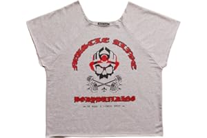 Muscle Alive Uomo Culturismo Men Rag Top Allenamento Spugna di Coton