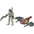 Star Wars Hasbro Boba Fett Capture in Cloud City (Action Figure 6 cm e Veicolo, Gear Class, Serie Mission Fleet), E9600