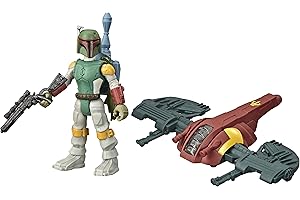 Star Wars Hasbro Boba Fett Capture in Cloud City (Action Figure 6 cm e Veicolo, Gear Class, Serie Mission Fleet), E9600