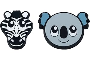 Gamma Raquette Accessoires Zoo Damp Lot de 2 Koala Zebra Amortisseur, Multicolore, s