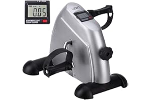 UTEN Mini Exercise Bike Pedal Exerciser Resistance Cycle Indoor Gym Office Fit
