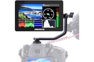ANDYCINE A6 Plus V2 5.5’’ IPS Touchscreen Monitor, 4K HDMI 1920x1080P 24Hz,3D Lut 8V DC Camera Video Field Monitor Waveform, Vectorscope
