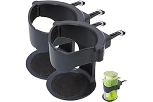 Tomtary 2Pcs Car Cup Holder Adjustable Bracket Air Vent Drink Cup Holder keep Balanced and Stable Automotive Cup Holders Anti-Slip Car Cup Holder Expander for Most Cars Trolleys