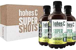 hohes C Super Shots Inmune Bebida vitamínica con Zumo de Naranja, Mango, Cúrcuma y Jengibre Vitamina C, D y Zinc Pack 3 x 330ml