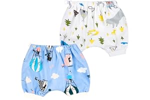 FLYISH DIRECT Culottes Apprentissage Nuit Anti-Fuite, Culottes Enfant Apprentissage Lavable, Culottes Apprentissage Propreté Garcon et Fille Absorbant, 100% Coton, 2 Paquets