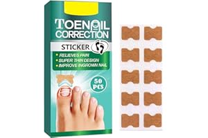 Mnozreo Pegatinas de Uñas Encarnadas,Parches Correctores para Uñas Encarnadas,Pegatinas de Corrección de Uñas,Adhesivos de Corrección de Uñas para Hombres y Mujeres,50pcs