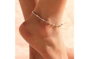 Yean Cavigliera in stile bohémien, con stella delicata, cavigliera con occhio malocchio, gioiello da spiaggia per donne e ragazze