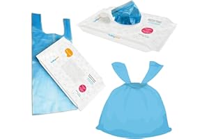 BABY COMFORT Duftende Einweg-Windelsäcke für Babys, hygienisch, parfümiert, mit Griff zum Binden, Haustierkotbeutel