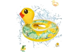 CHMMY Bouée de Natation Bébé, bouée de Natation Gonflable réglable pour bébé, Aide à la Natation PVC bouée Natation avec siège de Natation Piscine pour Enfants, bouée de Natation Aides à la Natation bébé