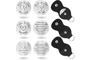 MIYUANGKJ Motivational Bag Hug Lucky Charm, Pack of 3 Lucky Charms with Bag, Get Soon Silver Gifts, Couples Gift Lucky Charm Exam for Family Friend Patient Couple